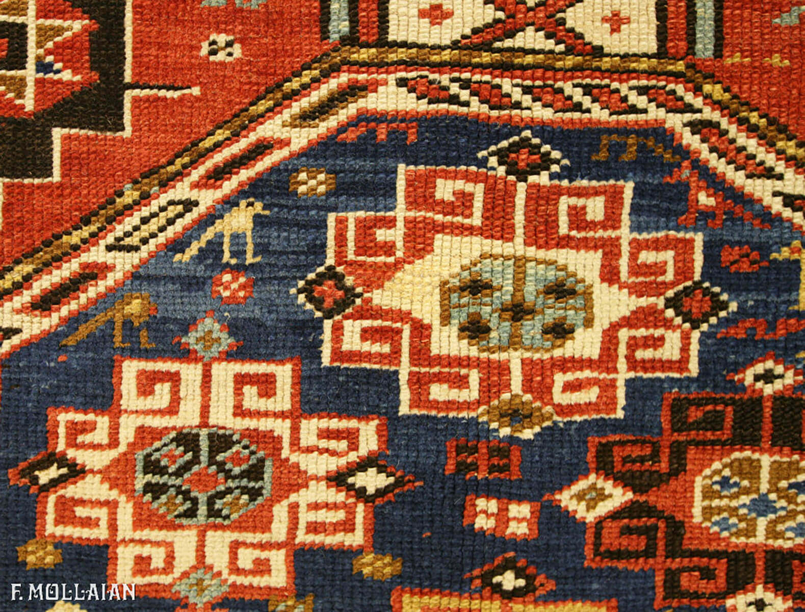 Small Antique Caucasian Shirvan Rug n°:87422880
